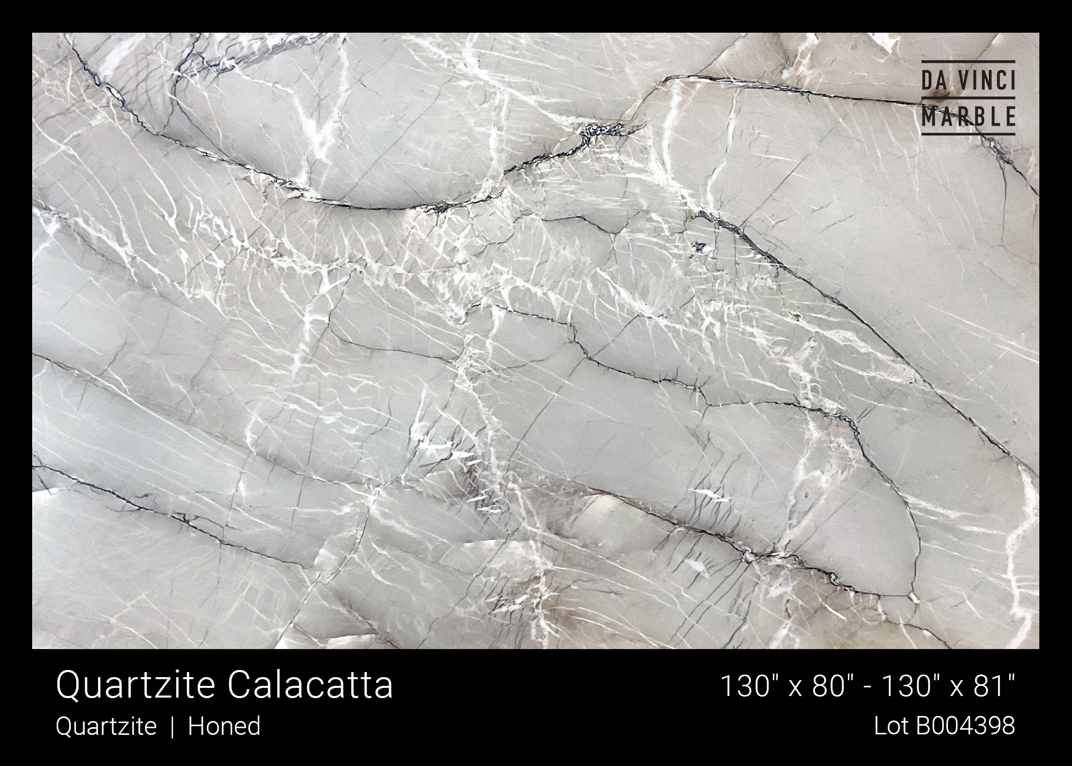 Quartzite Calacatta Honed 3/4